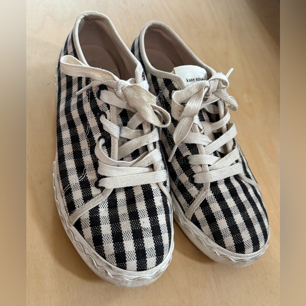Kate Spade Gingham Lace-Up Keds